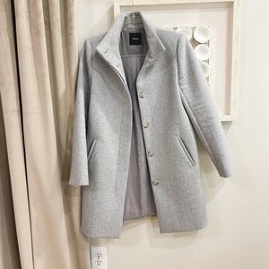 Theory Grey Heather Welles coat